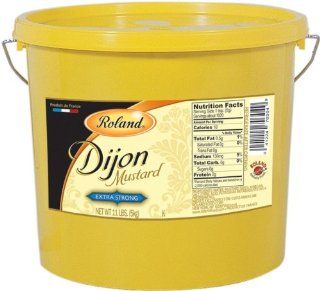 Roland Dijon Mustard from France, 176.4 Ounce Plastic Pail 