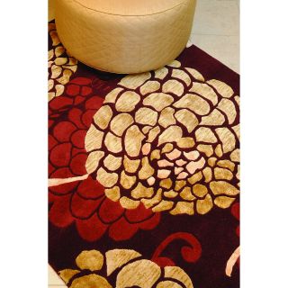 Hand tufted Jackson Wine Wool Rug (50 x 76) Today $272.99 Sale $