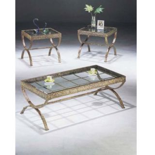 Egyptian 3 piece Coffee and End Table Set
