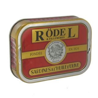 SARDINES A LHUILE OLIVE MILLESIMEES   Marque Rödel   Origine France