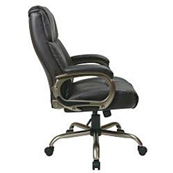 Office Star Executive Big Mans Espresso Eco Leather Chair