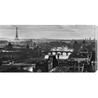 seine and the city of paris stretched canvas art today $ 119 99 sale