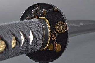 Fully Hand Forged Full Tang Black Japanese Warrior Katana