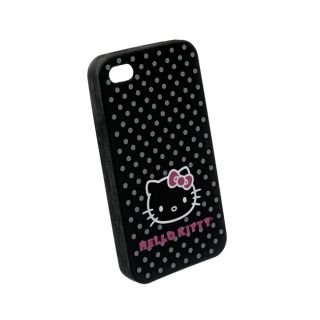 Apple iPhone 4/4S Black Hello Kitty Silicone Skin Case