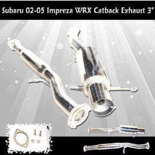 Catback Exhaust 3Inch Subaru 02 05 Impreza WRX  