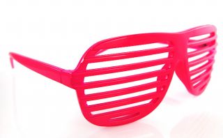 Pink Plastic Slatted Shades Sunglasses Today $7.19 3.5 (2 reviews