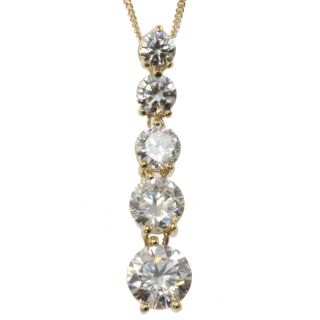 Michael Valitutti Signity 14k Yellow Gold Cubic Zirconia Necklace