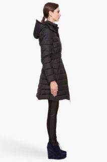 Moncler Hooded Mokacine Coat for women