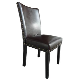 Classic Brown Nail Head Trim Dining Chairs (Set of 2) Today $180.99