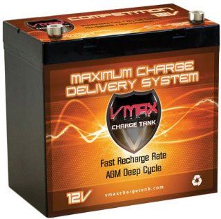Vmaxtanks VMAXSLR60 AGM deep cycle 12V 60AH battery for