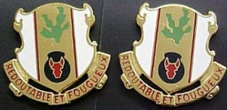 185th Regiment Distinctive Unit Insignia   Pair Clothing