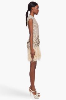 Matthew Williamson Lace Feathered Dress for women