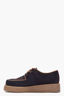 Underground Navy Wulfrun Nubuck Creepers for men