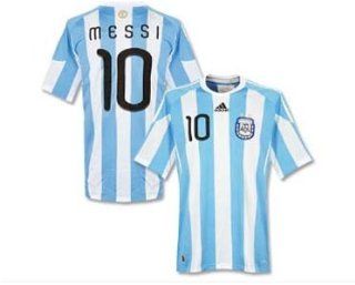 Adidas Argentina #10 Messi Home Soccer Jersey World Cup