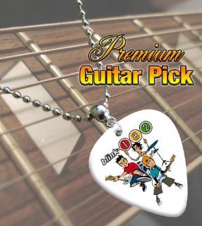 Blink 182 Cartoon Premium Guitar Pick Necklace Musical