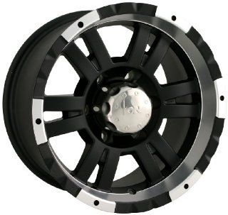 Ion Alloy 182 Matte Black Machined Wheel (15x8)  