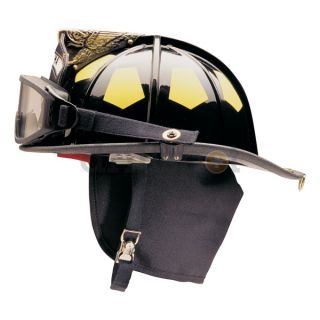 Bullard USTM6 Fire Helmet, Black, Traditional