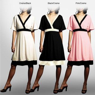 Evanese Womens Short Kimono sleeve Bubble skirt Dress