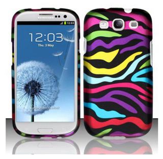 Premium Samsung Galaxy S3 Rainbow Zebra Protector Case