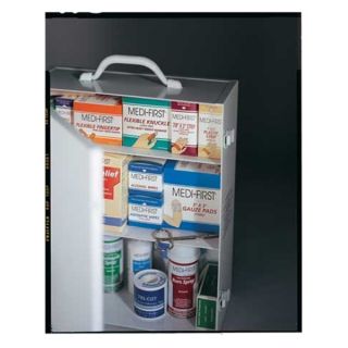 Medique 745LS First Aid Cabinet, Filled, 3 Shelf