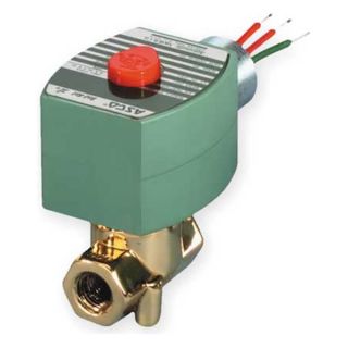 Red Hat 8263G206LT Cryogenic Solenoid Valve, 3/8 In, Brass Be the