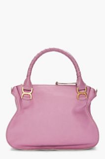 Chloe Lilac Leather Marcie Bag for women