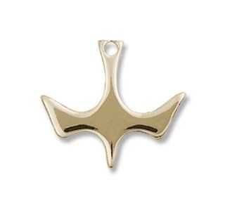 14kt Gold Holy Spirit Medal Confirmation Dove Jewelry