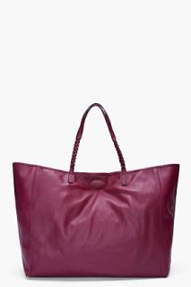 Mulberry Large Burgundy Dorset Tote for women