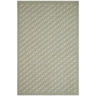 Martha Stewart Ribbon & Pearl Stripe Bayou Grey Wool Rug (8 6 x 11 6