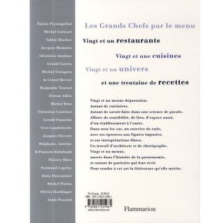 LES GRANDS CHEFS PAR LE MENU   Achat / Vente livre Jean Claude Renard