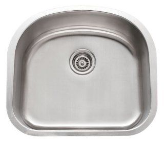 23 Inch Stainless Steel Undermount Kitchen / Bar / Prep Sink D Bowl