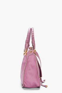 Chloe Lilac Leather Marcie Bag for women