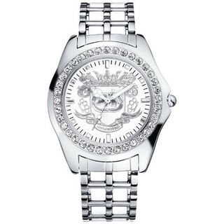 Marc Ecko Mens White Dial Stainless Steel Watch