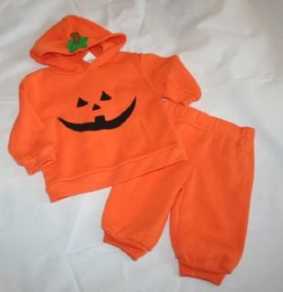 Miniwear Baby/Infant 2 Piece Pumpkin Face Sweatsuit 3 6