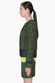Proenza Schouler Green Tweed Jacket for women