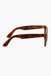 Super Dark Brown Flat Top Sunglasses for men