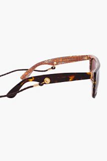 Super Brown Flat Top Papyrus Sunglasses for men