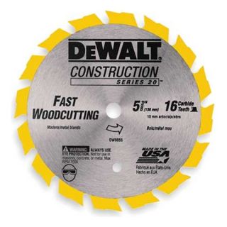 Dewalt DW9055 Crclr Saw Bld, Crbde, 5 3/8 In Dia, 16 TPI