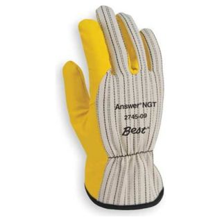 Showa Best 2745 10 Chore Gloves, Poly/Cotton, XL, Yellow, PR