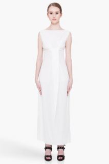Rick Owens Lilies Milk White Drape Dress for women