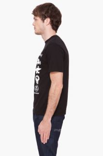 Stussy Black Icon Stack T shirt for men