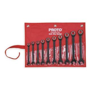 Proto JSCRM 10S Ratcheting Wrench Set, Metric, 12 pt, 10 PC