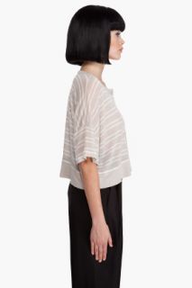 T By Alexander Wang Striped Cropped T shirt for women