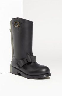 RED Valentino Bow Trim Waterproof Rain Boot Shoes