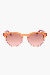 The Row Burgundy Round Horn Sunglasses for women