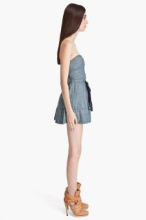 Juicy Couture Chambray Strapless Dress for women