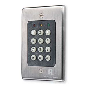 Alarm Lock A 100 Digital Access Keypad, Steel, 12 Button