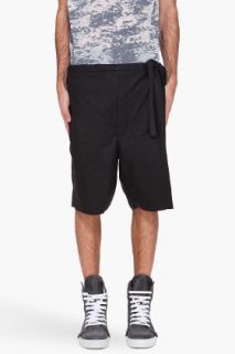 3.1 Phillip Lim Black Soft Lambskin Shorts for men