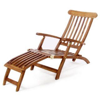TEAK Steamer Chair Patio, Lawn & Garden