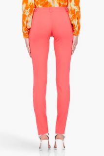 Matthew Williamson Neon Coral Cropped Pants for women